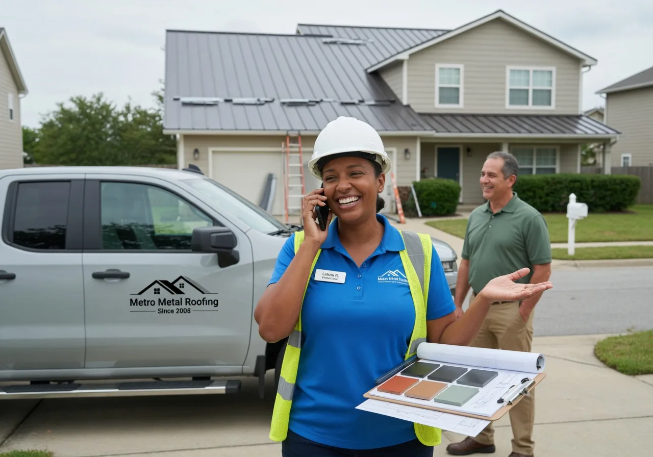 Storm Damage Metal Roof Repair in Mooresville, AL